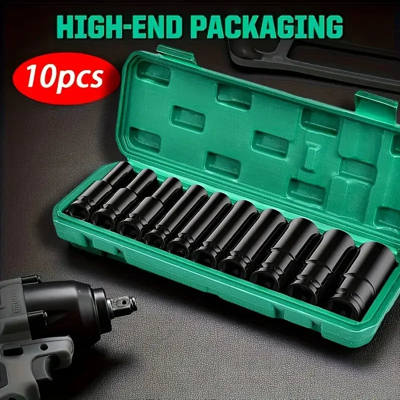 Set de 10 vasos de impacto de 1/2 pulgada