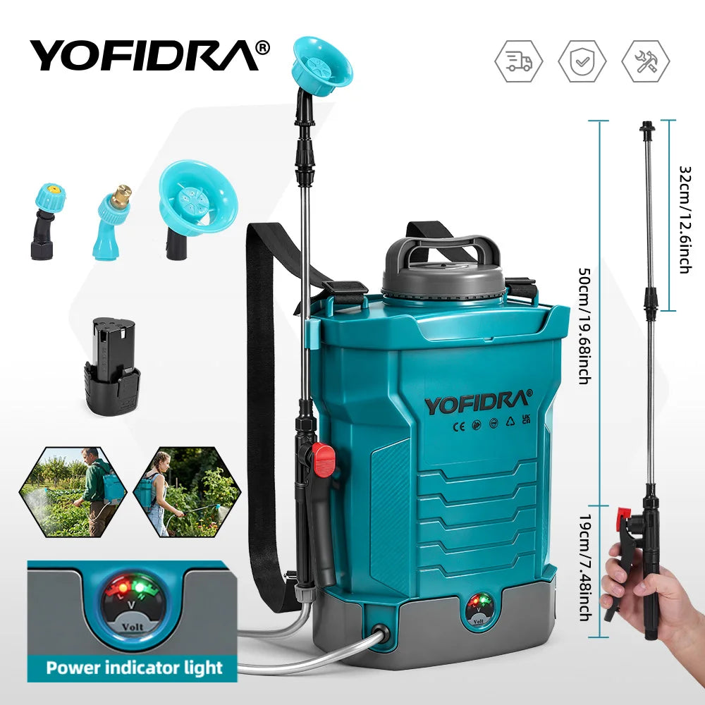 Pulverizador de mochila eléctrico de 10 L