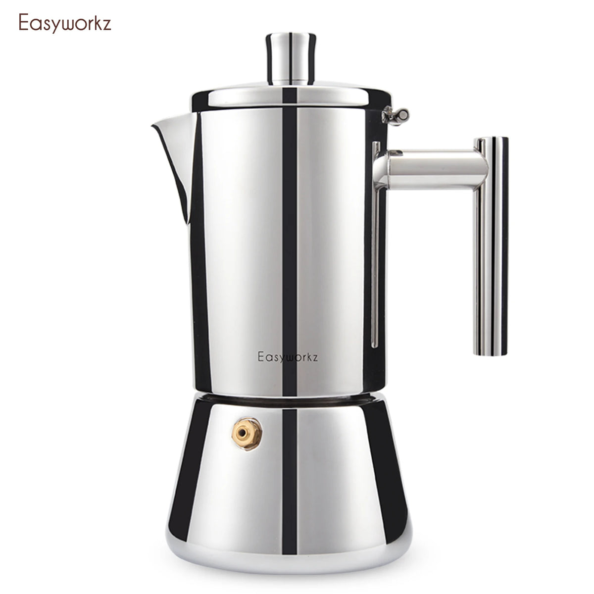 Cafetera italiana de acero inoxidable