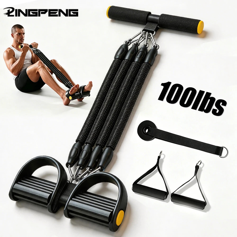 Cuerda de tensión con pedales 50-100 lb (abdominales)