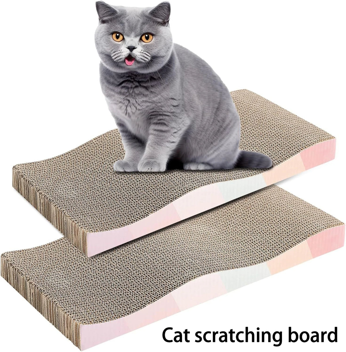 Rascador de cartón corrugado resistente para gatos