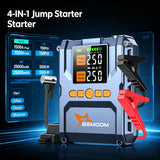 Arrancador de coche 1500A + compresor 150PSI powerbank 25000mAh