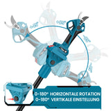 Pértiga extensible 2m para podadora/motosierra