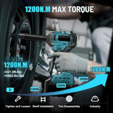 Llave de impacto sin escobillas 1200Nm (para batería Makita 18V)