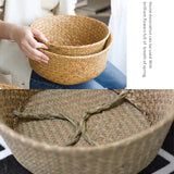 Cesta colgante de fibra natural para plantas