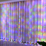 Cortina de luces LED para ventana