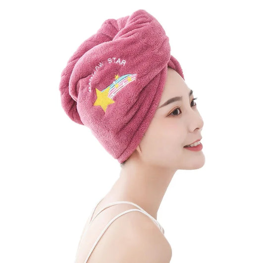 Gorro turbante de secado rápido para el pelo
