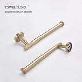 Portarrollos dorado set accesorios baño