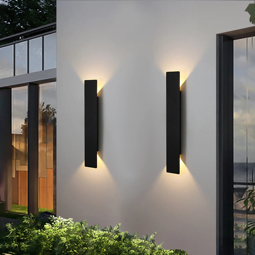 Aplique exterior LED IP65 arriba/abajo aluminio