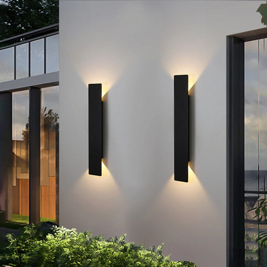 Aplique exterior LED IP65 arriba/abajo aluminio