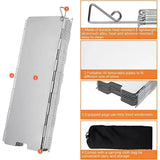 Paravientos plegable para hornillo de camping