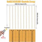 Cortina de luces LED con mando (3-6 m)