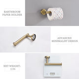 Portarrollos dorado set accesorios baño