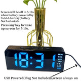 Despertador USB con luz de ambiente y temperatura