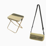 Taburete plegable ligero con bolsa de hombro