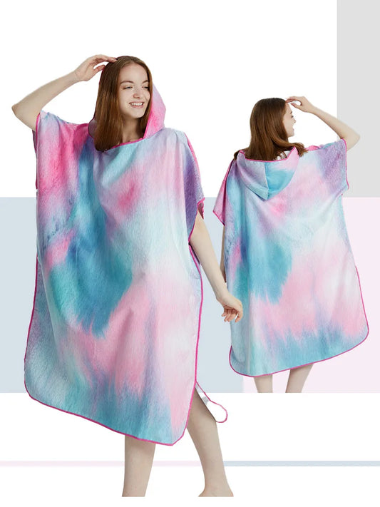 Poncho toalla de surf con capucha