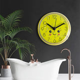 Mini reloj de pared con ventosa antivaho para baño