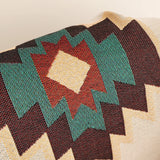 Manta de sofá boho con flecos