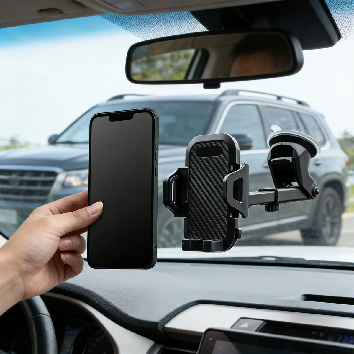 Soporte universal de móvil con ventosa para coche