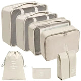 Set de bolsas de viaje para ropa y zapatos
