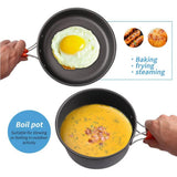 Set de cocina camping antiadherente 2-3 personas con tetera