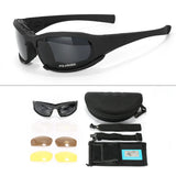 Gafas de protección polarizadas con 4 lentes