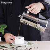 Cafetera italiana de acero inoxidable