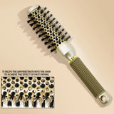 Cepillo redondo de aluminio para rizar el pelo