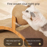 Rascador 2 en 1 para gatos con bola de sisal