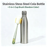 0.75/1 Liter Stainless Steel Canteen Kettle Outdoor Camping Hiking Water Bottle Portable Large Capacity Leakproof Drinking Bottl