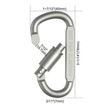 Set de mosquetones de aluminio (4-6 uds)