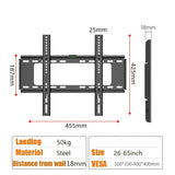 Soporte de pared para TV de 26 a 63 pulgadas