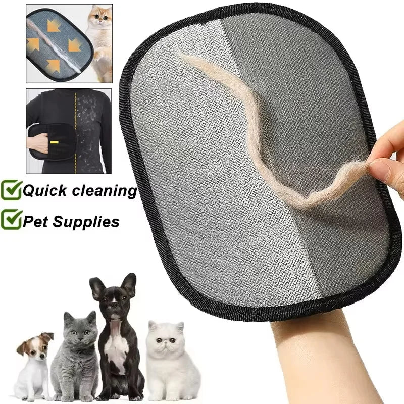 Guante quitapelos de mascotas lavable