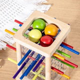 Juego de equilibrio con palos de madera (Montessori)