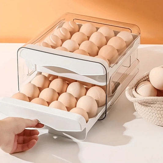 Caja para huevos apilable de nevera