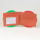 Cartera plegable con diseño 3D de hamburguesa