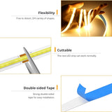 Tira LED COB regulable con sensor táctil 5V