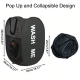Cesto de ropa plegable de malla