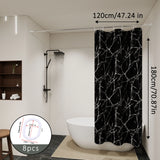 Set de baño de mármol negro