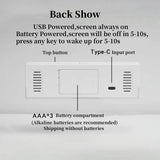 Despertador digital USB con luz de ambiente