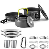 Set de cocina camping antiadherente 2-3 personas con tetera
