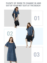 Surf Poncho Towel Poncho Quick-Dry Towel Hoodie Microfiber Beach Robe Changing Poncho Swim Towel Beach Poncho For Adults (A12)