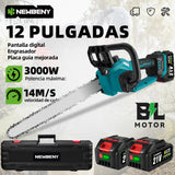 Motosierra eléctrica de 30 cm con pantalla LED