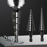 Brocas escalonadas HSS 3-12 mm (3 uds)