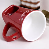 New 130ML European Candle Cup Cheese Chocolate Melting Ceramic Mug Heating Food Ceramic Mug with Fork Coffee Mug Tableware HWD