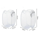 Cesto de ropa sucia plegable y ventilado