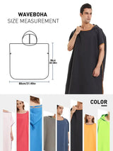 Toalla poncho de microfibra con capucha