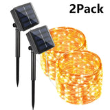Guirnalda de luces solar para exterior