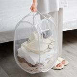 Cesto de ropa sucia plegable y ventilado