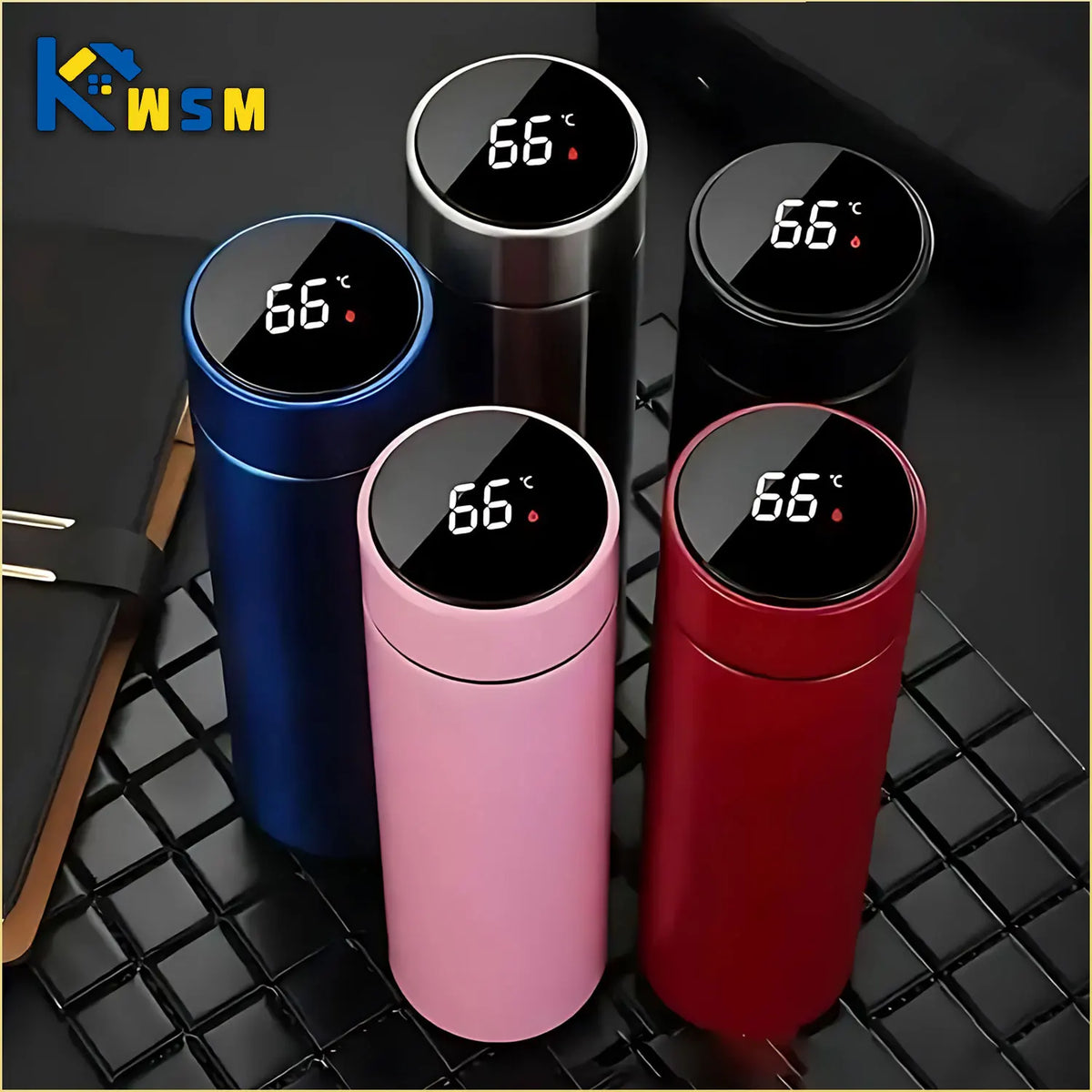 Termo de 500 ml con pantalla de temperatura